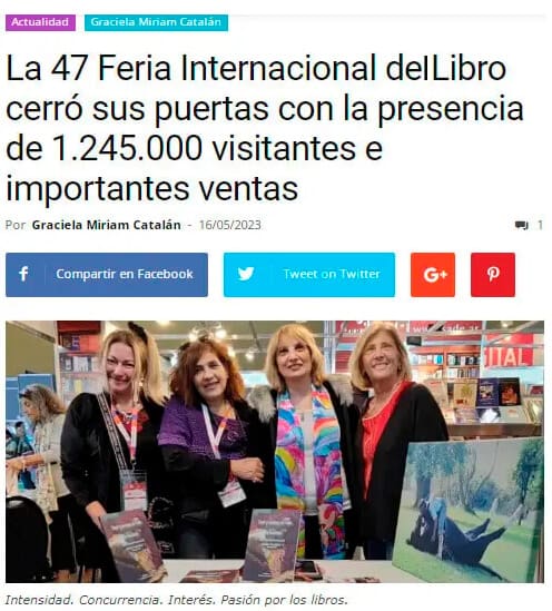 47  Feria Internacional del Libro de Buenos Aires – Tribuna Periodística. Argentina  2023