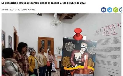 Clausuran exposición «Las Catrinas están de ronda» Xalapa. México 2024